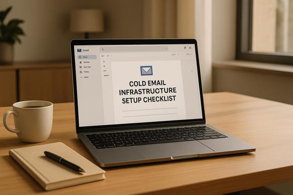 Cold Email Infrastructure Setup Checklist